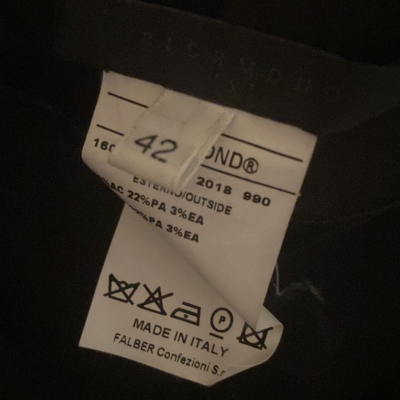 RICHMOND X leather pants mens size 42 - Picture 6 of 6